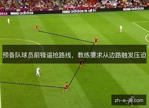 预备队球员前锋逼抢路线,教练要求从边路触发压迫 预备队球员前锋逼抢路线,教练要求从边路触发压迫